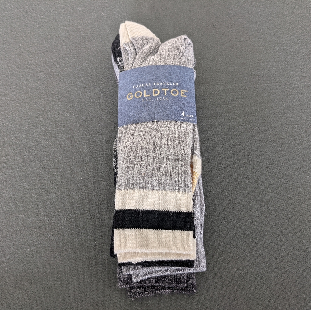 Gold Toe Casual Traveler Socks 4 Pack